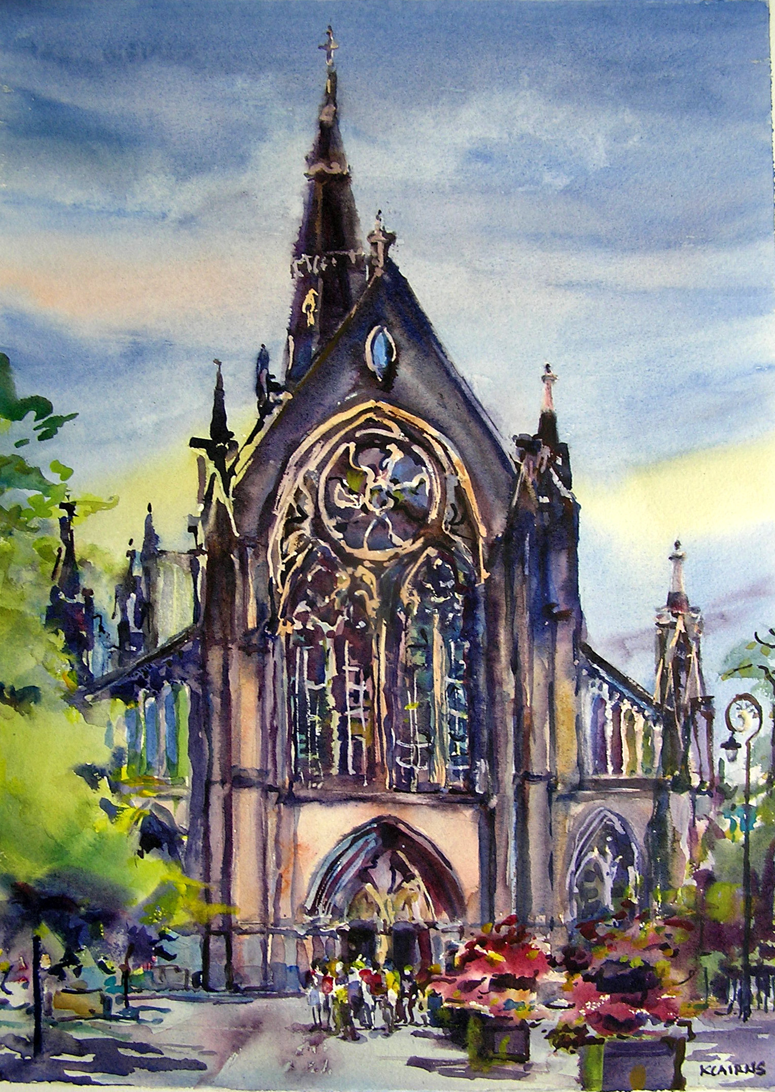 'Perfect Day, Glasgow Cathedral ' by artist Karen Cairns
